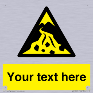 Custom Warning: Debris flow zone